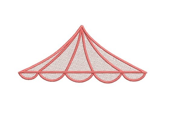 Carnival Tent Canopy Embroidery Design