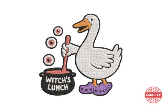 Funny Witch Duck Halloween