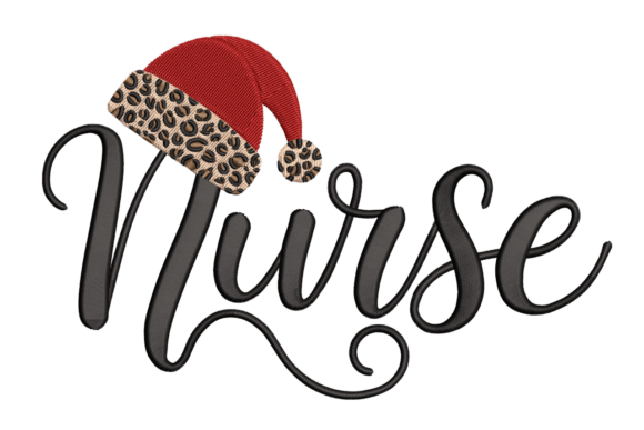 Nurse Leopard Santa Hat