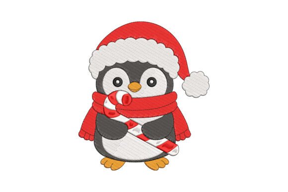 Penguin Christmas Embroidery